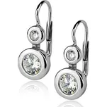 ZB3793 Stříbrné náušnice se zirkony