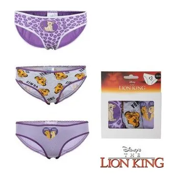 Dívčí spodní prádlo SADA 3 KS KALHOTKY LVÍ KRÁL - velikost 98-104