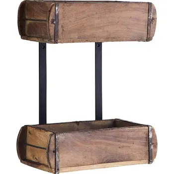 police Závěsná police Madam Stoltz MDS09 hnědá 88X