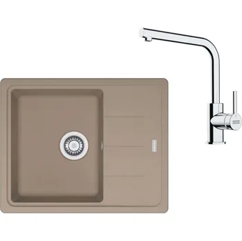 Granitový dřez Franke Sety - Kuchyňský set G262KA, fragranitový dřez BFG 611-62 a baterie FS 3230.031, kašmír/chrom 114.0700.729
