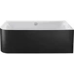 Duravit Happy D.2 Plus - Vana 180x80 cm, pravá, s panelem, bílá/graphit super matt 700450800000000