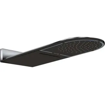 Sprchová hlavice Kludi A-Qa - Horní sprcha 250, 2 proudy, černá mat/chrom 6488087-00