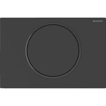 Splachovací tlačítko Geberit Sigma10 - Elektronické ovládání splachování, bateriové napájení, easy-to-clean, matná černá 115.864.16.6