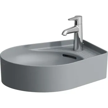 Umyvadlo Laufen VAL - Umyvadlo, 50x40 cm, s přepadem, otvor pro baterii, grafit H8122817581041