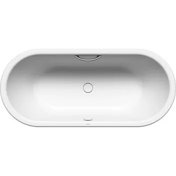 Vana Kaldewei Avantgarde - Vana Centro Duo Oval 128, 180x80 cm, s otvory pro madlo, Perl-Effekt, bílá 282810113001