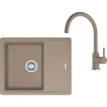 Kuchyňský dřez Franke Sety - Kuchyňský set G278KA, fragranitový dřez BFG 611-62 a baterie FC 6018.424, kašmír 114.0700.800