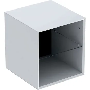 Koupelnový nábytek Geberit ONE - Boční skříňka 45x49x47 cm, otevřená, lesklá bílá 505.079.00.1