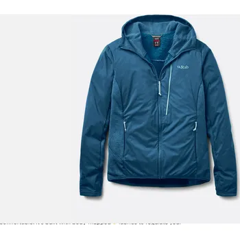 Dámská cargo bunda Rab Ascendor Summit Hoody - pánská mikina Barva: Tempest Blue, Velikost: S