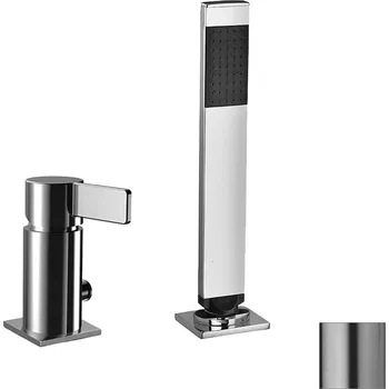 Vodovodní baterie Paffoni Rock - Baterie na okraj vany, 2-otvorová instalace, nerez RO041ST