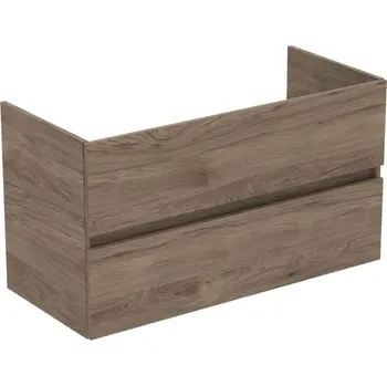 Nábytek Ideal Standard Eurovit+ - Umyvadlová skříňka, 55x100x44 cm, 2 zásuvky, ořech R0265Y9