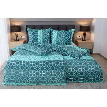 Povlečení Povlečení mikrosatén AKABA tyrkysové