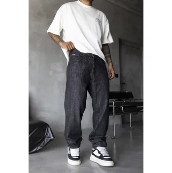 Pánské džíny Black Island Tmavě modré Loose fit džíny Shadowline Velikost: 33