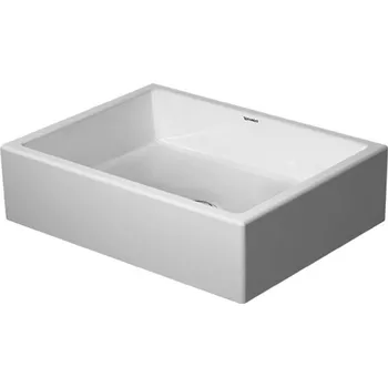 Umyvadlo Duravit Vero Air - Umyvadlová mísa 50x38 cm, bez přepadu, bez otvoru pro baterii, WonderGliss, bílá 23515000001