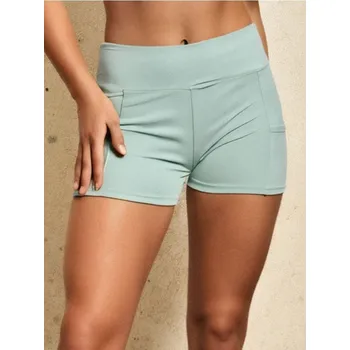 Dámské kraťasy Sinsay - Přiléhavé sportovní šortky Gym Hard - zelená - 7757X-07X - 7757X-07X-XL
