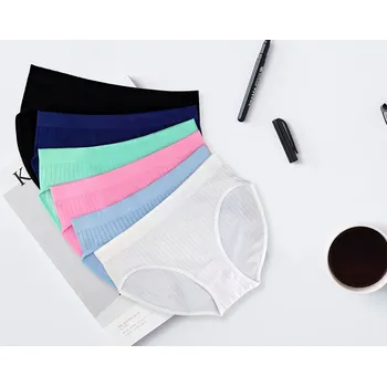 Kalhotky GREENICE Bezešvé bambusové kalhotky 6692 - 3 ks v balení Velikost: M/L