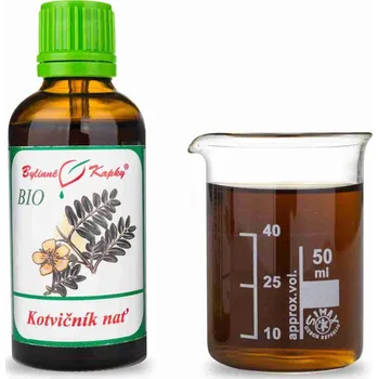 Doplněk stravy Bylinné kapky s.r.o. Kotvičník nať BIO - přírodní testosteron - bylinné kapky (tinktura) 50 ml