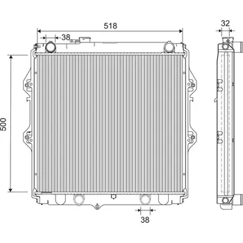 Chladič motoru Chladič, chlazení motoru VALEO 701265