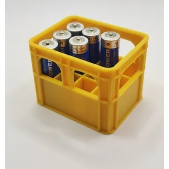 Článková baterie Organizér na AA baterie - žlutý