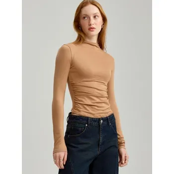 Dámská móda Tričko s&nbsp;dlouhými rukávy - XL - House - béžová - 743FX-08X