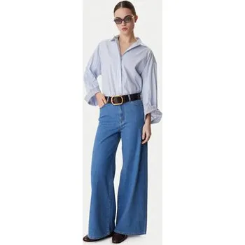 Dámské kalhoty Weekend Max Mara Jeansy Vega 2615181041 Modrá Wide Leg 36