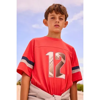 Chlapecké tričko Dětské bavlněné tričko Mayoral 6032.7D.Junior.PPY2 červená 33X, vel. 166