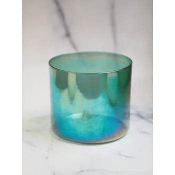 Křišťálová alchymická zpívající mísa - průměr 14,5 cm, 432 Hz, 5. čakra