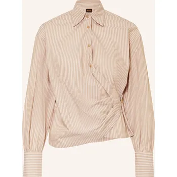 Dámská halenka Boss Dámská Košile Brapen, světle hnědá / bílá, 40