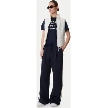 Dámské kalhoty Weekend Max Mara Teplákové kalhoty Perdoni 2615781051 Tmavomodrá Wide Leg XS