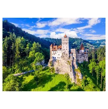 Puzzle ENJOY Puzzle Branský hrad v létě, Rumunsko 1000 dílků