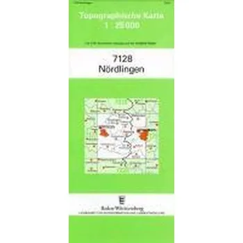 Topographische Karte Baden-Württemberg Nördlingen