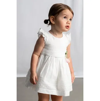 Dívčí šaty Dívčí šaty Mayoral 1907.4A.Baby.PPY2 bílá 00X, vel. 98