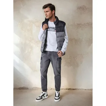 Pánské džíny Sinsay - Džíny cargo jogger - šedá - 9502I-90J - 9502I-90J-30