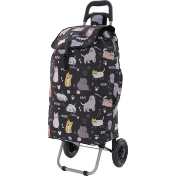 Nákupní taška HOPPA Cats & Dogs ST-57385 57 l černá