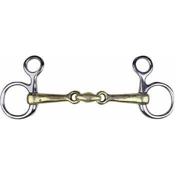 Udidlo pro koně Udidlo baucher HKM argentan dvakrát lomené 115mm/16mm