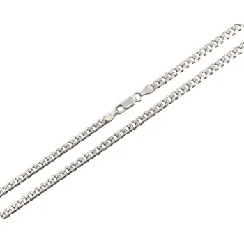 Řetízek Stříbrný řetízek Pancr, 55 cm, rhodiovaný, Ag 925