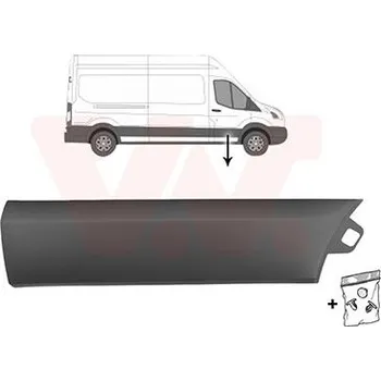 Lišta karosérie Ozdobná / ochranná lišta, dveře VAN WEZEL 1991404