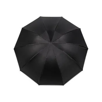 Deštník Pánský skládací vystřelovací / sestřelovací deštník - 1 ks - 2 černá