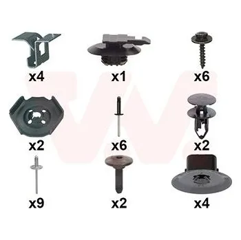 Nárazník Montážní sada, nárazník VAN WEZEL 4368793