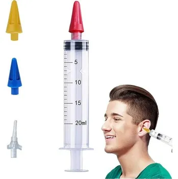 Čistič uší Anguxer se 4 pětinásobnými tryskami, odstraňovač ušního mazu, ušní sprcha pro miminka,