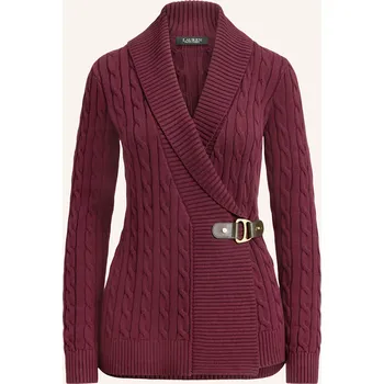 Dámský svetr Lauren Ralph Lauren Dámský Pletený Kardigan, tmavě červená, 40
