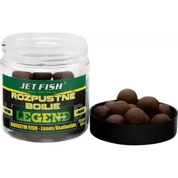 Nástraha Jet Fish Rozpustné boilie Legend Bioenzym Fish + Losos/Asafoetida 250ml 20mm (000110)
