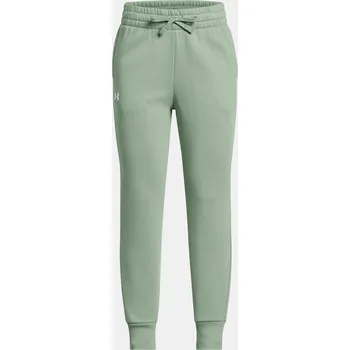 Dívčí tepláky Under Armour UA Rival Fleece Joggers 1379525-348 Zelená YLG