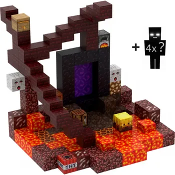 iMex Toys Magnetická stavebnice ve stylu Minecraft + 4 figurky 132 dílků ostatní stavebnice iMex Toys Magnetická stavebnice ve stylu Minecraft + 4 figurky 132 dílků