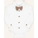 S.Oliver Red Tělo pro miminko, bílá / šedá, 80