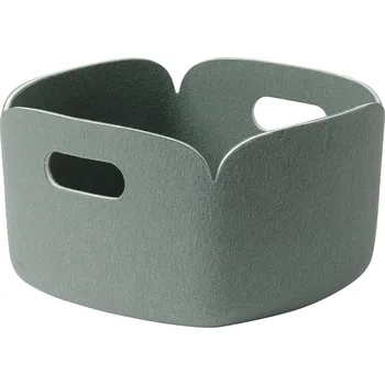 Úložný box Muuto, Úložný koš Restore 28 x 28 cm tlumená zelená - Formadore