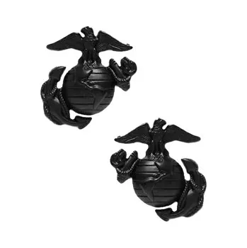 Odznak SUBDUED MARINE CORP GLOBE ANCHOR ČIERNY