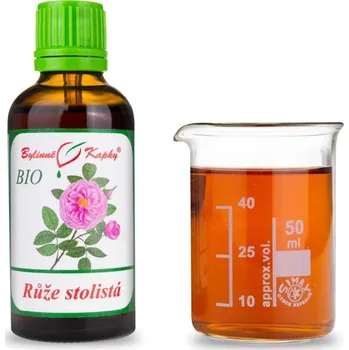 Doplněk stravy Bylinné kapky s.r.o. Růže stolistá BIO - bylinné kapky (tinktura) 50 ml