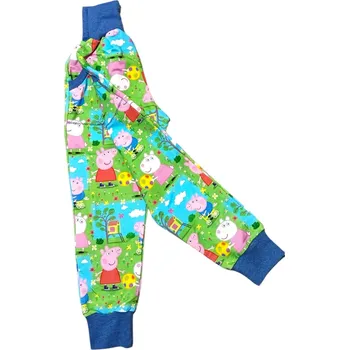 Dětské rostoucí tepláky s kapsami 86 92 Velikost: 86/92 prasátko Pepa Pig Dětské tepláky