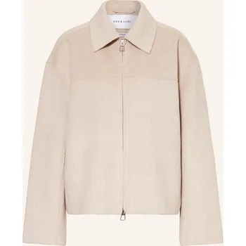 Dámský blejzr Mrs & Hugs Dámská Bunda Hranatého Střihu, krémová, 38