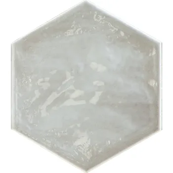 Dlažba Rain bianco 19,8x22,3x1 hexagon dlažba